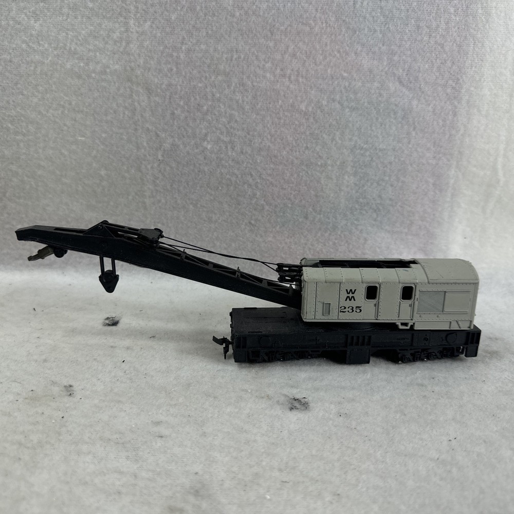 Pemco Ho Scale Freight Maintenance  Crane Car #235 For Train Set Layout