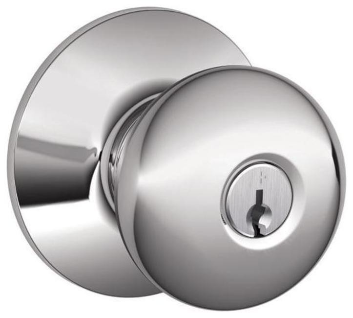 Schlage F51APLY625 Polished Chrome Plymouth Keyed Entry F51a Panic Proof Door