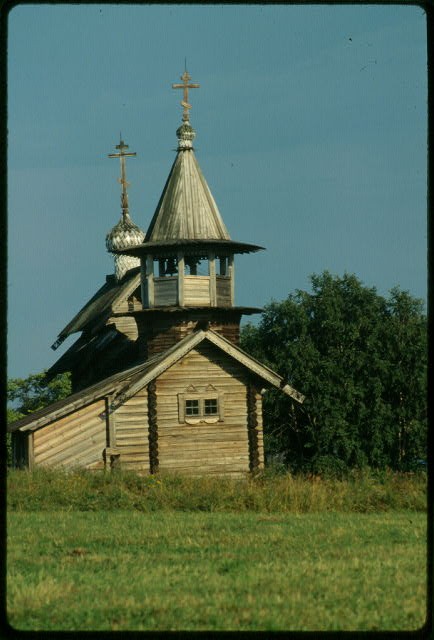 Kizhi Island Russia Chapel of Archangel Michael 1991 Wooden Church West View