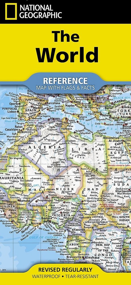 National Geographic World Map (Folded with Flags and Facts) (National Geographic