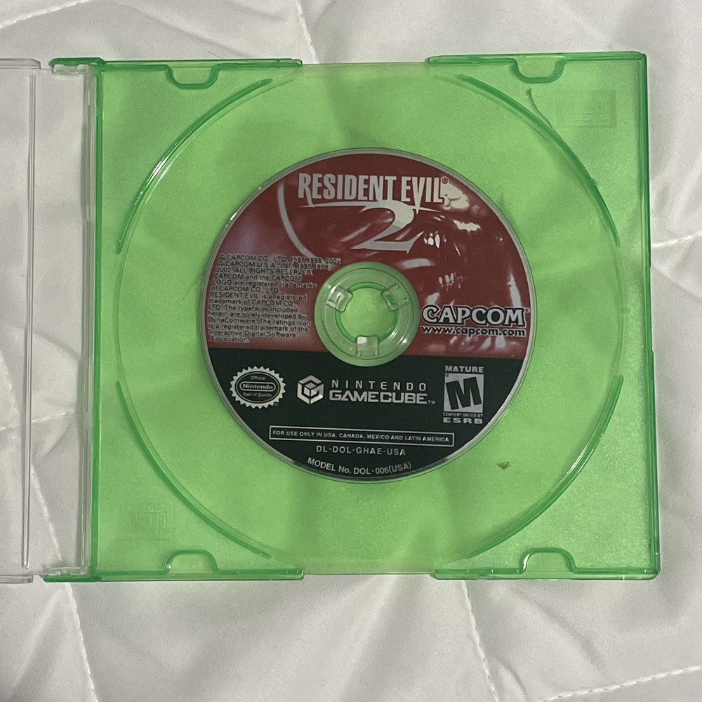 Resident Evil 2 Nintendo GameCube Authentic Disc Only Tested Rare