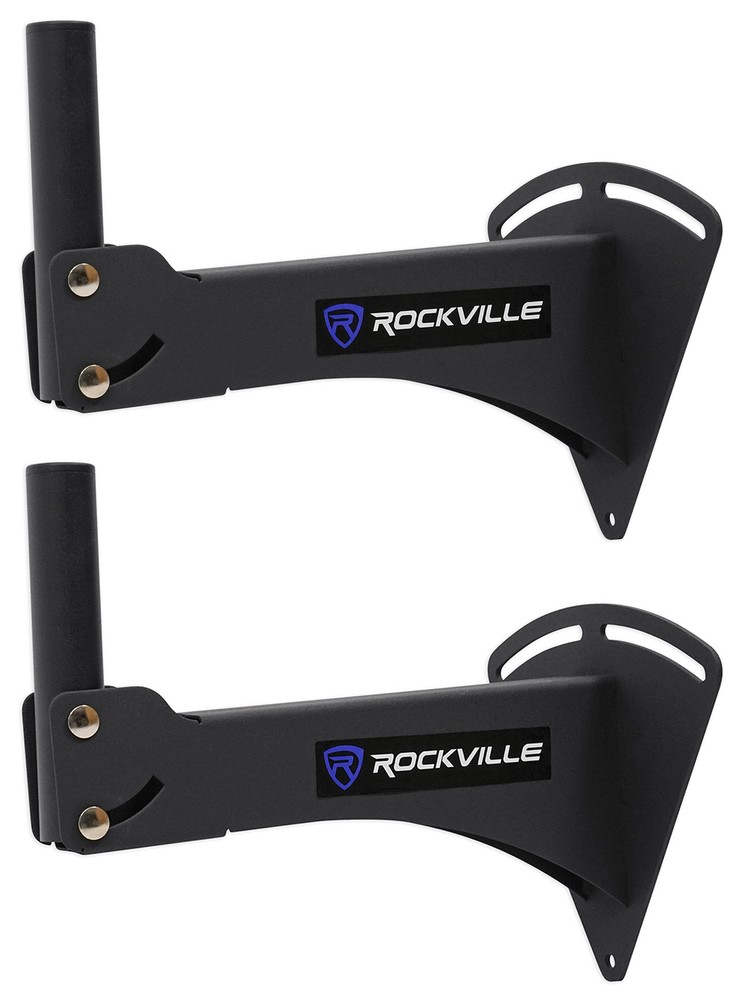 Pair Rockville Adjustable PA Wall Mount Brackets for Peavey DM 115 Speakers