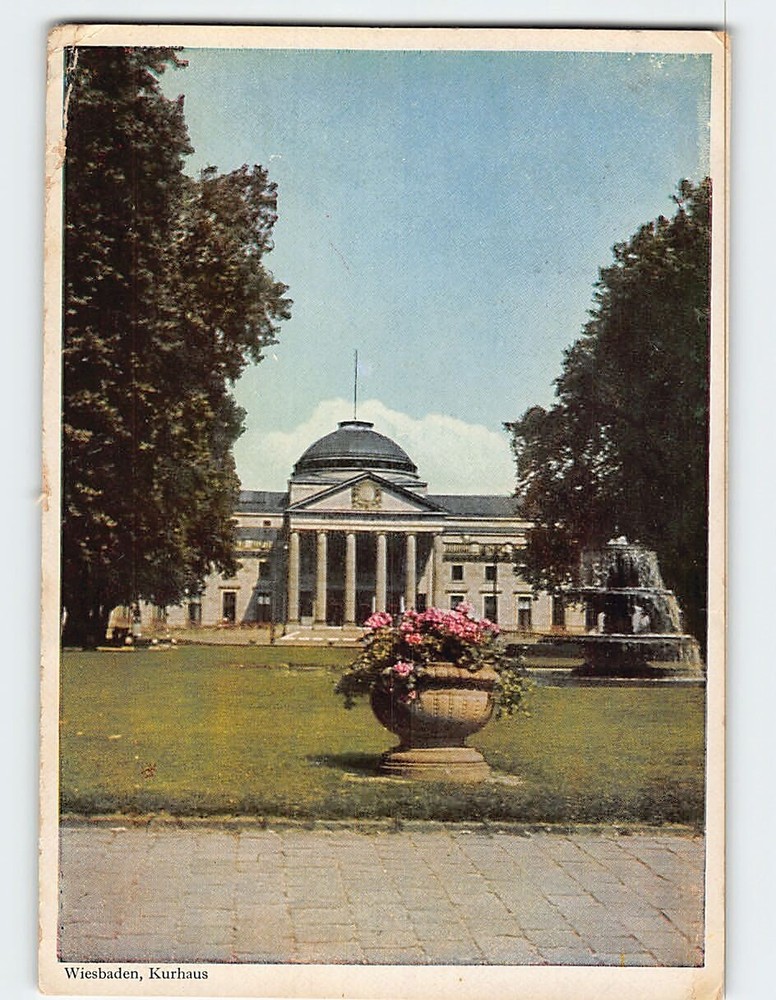 Postcard Kurhaus Wiesbaden Germany