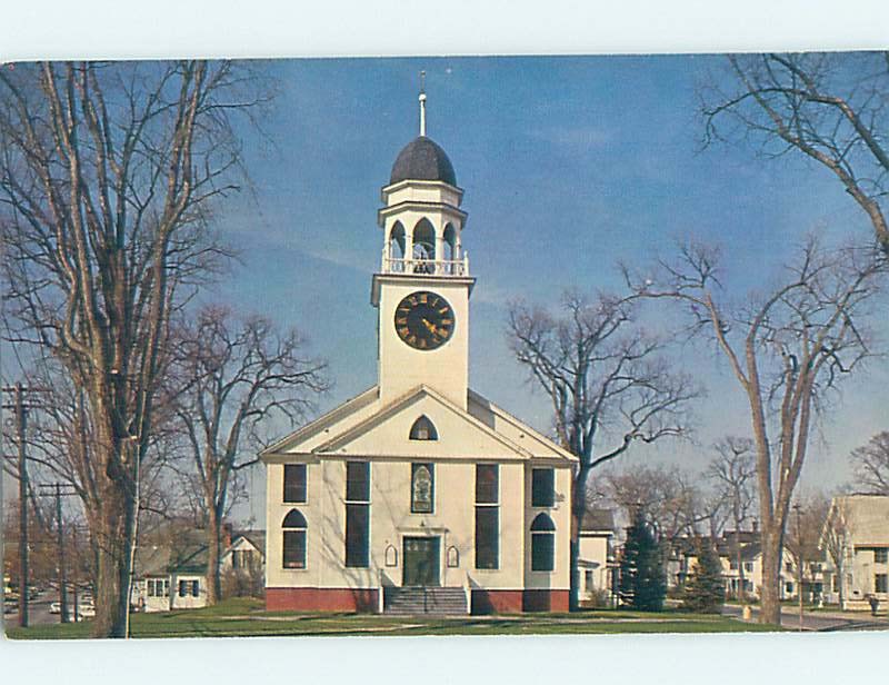 Pre-1980 CHURCH SCENE Waterville Maine ME m/09 AD0646