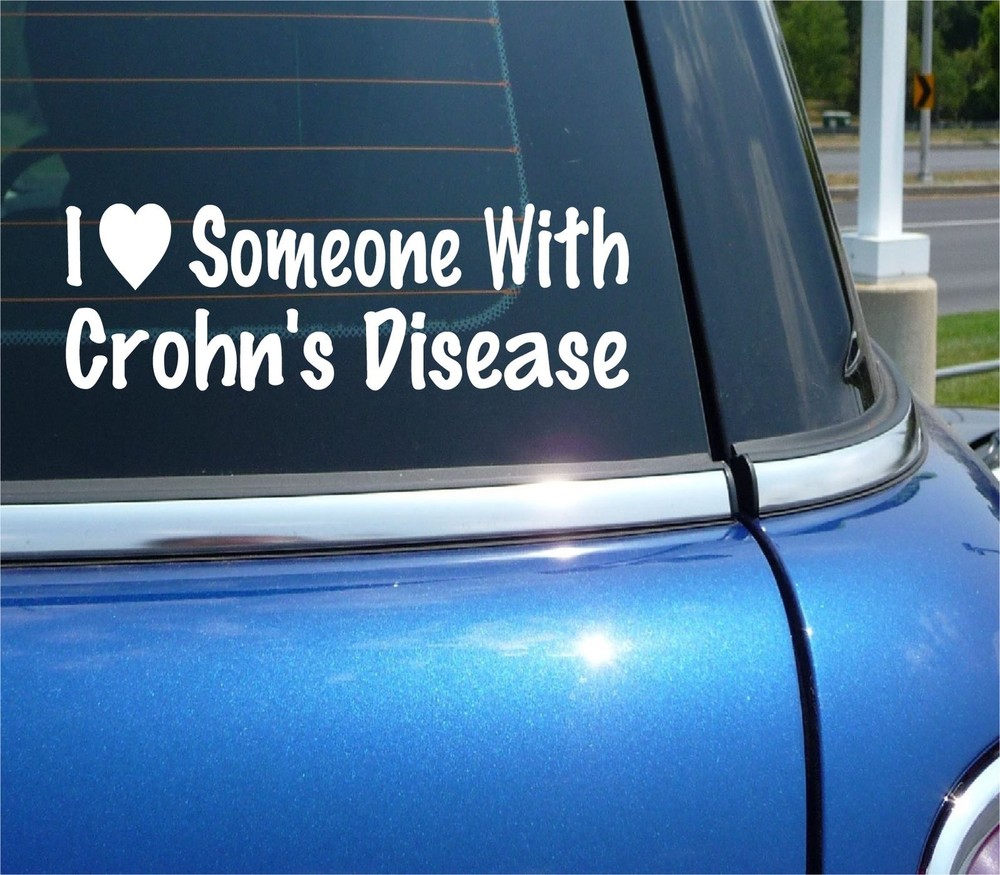 Support Crohn's & IBD Awareness with This Car Window Decal Sticker