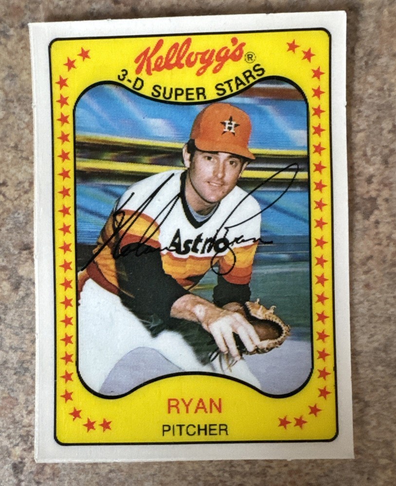 1981 Kellogg's 3-D Super Stars - Nolan Ryan #6