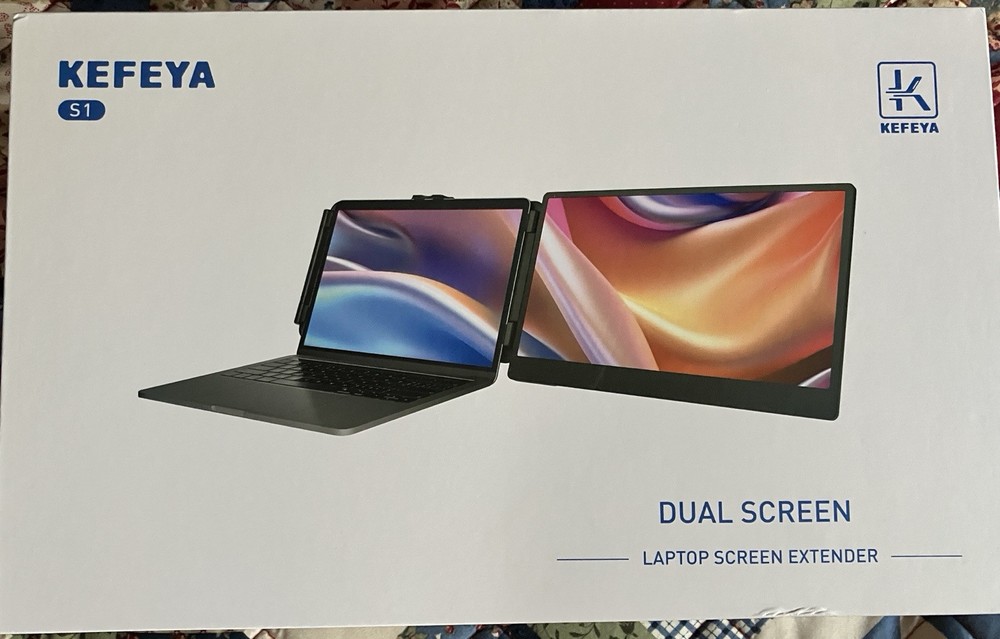 KEFEYA S1 Laptop Screen Extender - Dual Screen 1080p 60hz with Carry Case