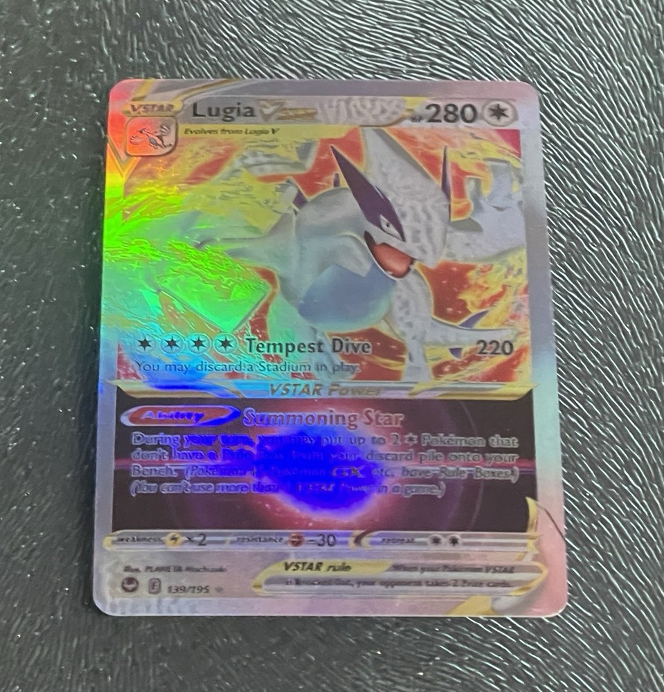 Lugia VSTAR 139/195 Swsh12: Sword & Shield - Silver Tempest Holo - Fan Art
