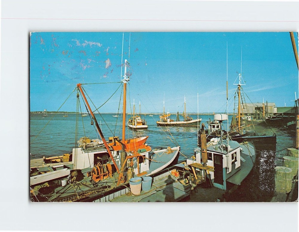 Postcard Provincetown Harbor Cape Cod Provincetown Massachusetts USA