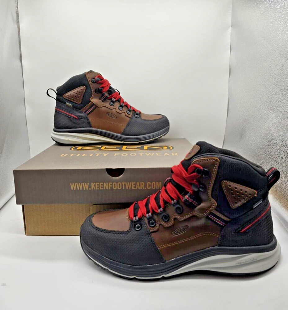 Keen Red Hook Mid Mens Waterproof Oil Slip Resistant Soft Toe Work Boots