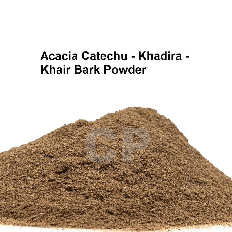 Acacia Catechu Khadira Khair Bark Powder 500gm (17.63 OZ).-image