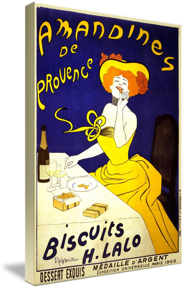 Canvas Art - Amandines De Provence by Cappiello Vintage Advertisement,