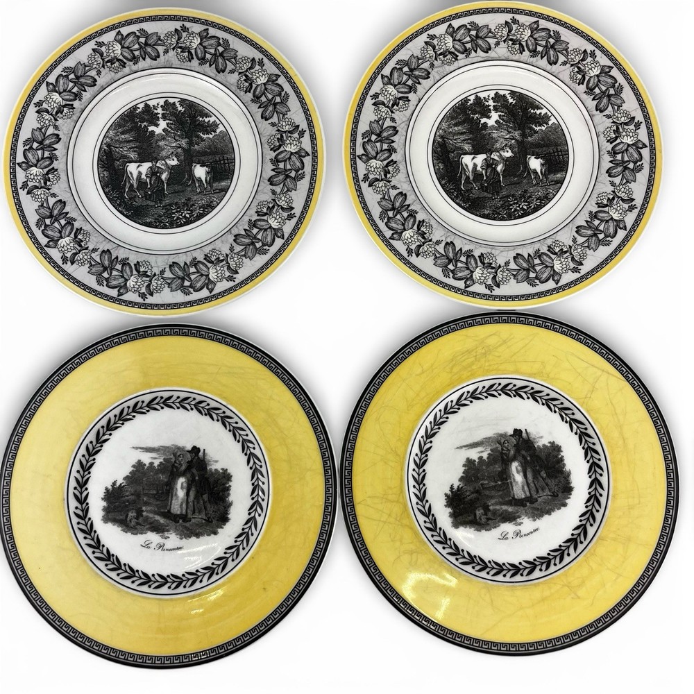 Villeroy & Boch Audun Ferme Set Of 4 Appetizer Bread Plates