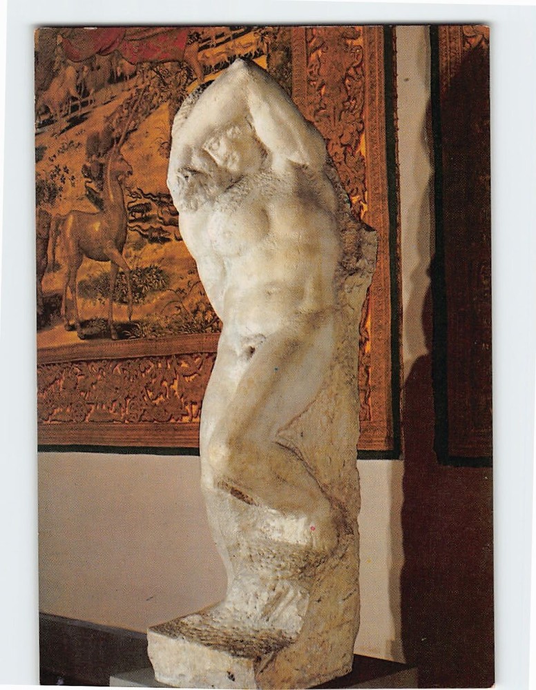 Postcard A Prisoner Galleria dell Accademia Florence Italy