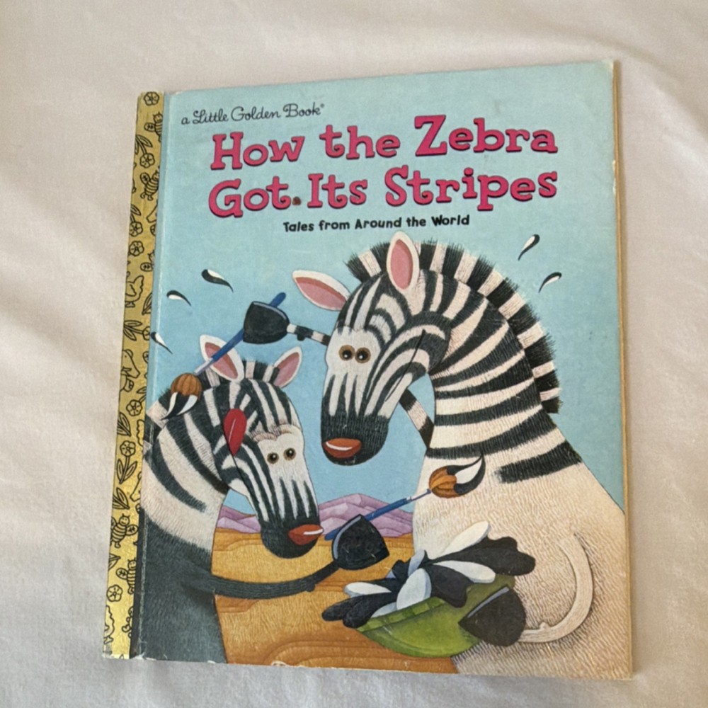 Little Golden Books How the Zebra Got Its Stripes Hardcover 2002 Fontes