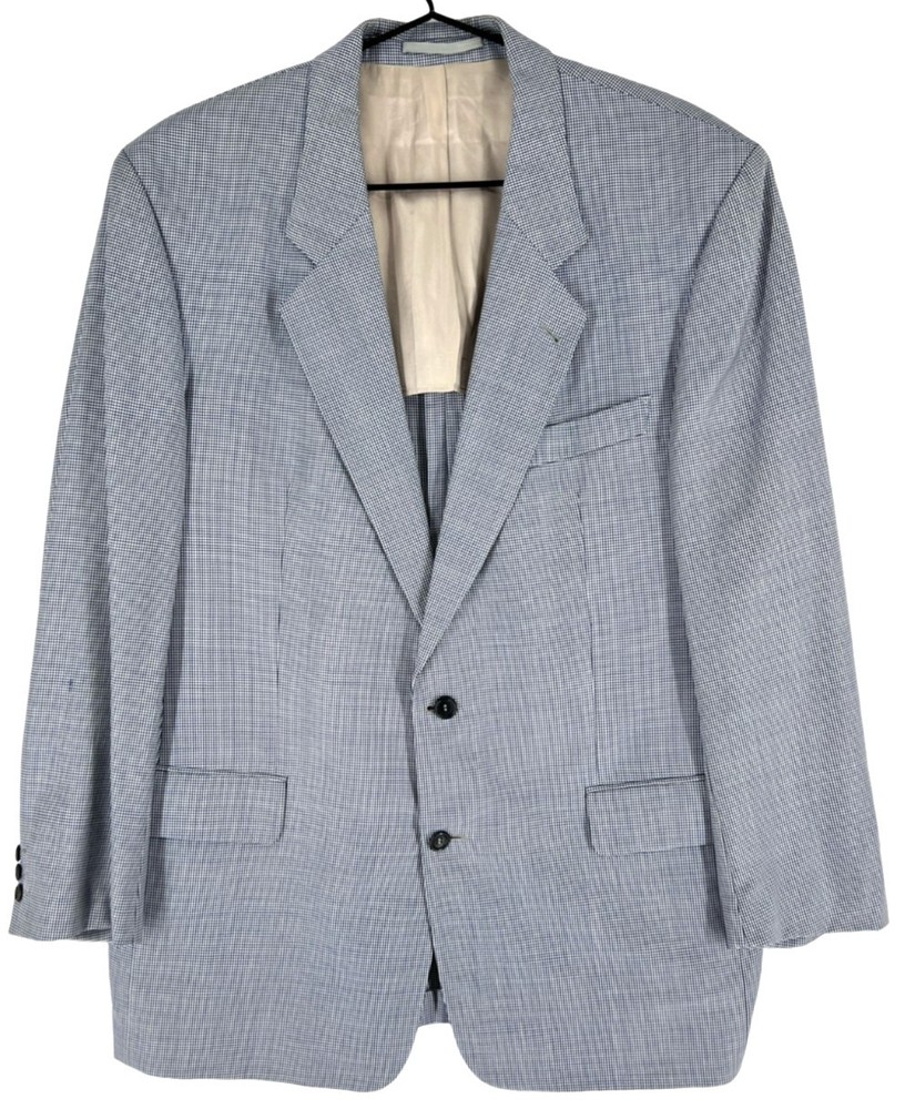 Vintage Hugo Boss Men Stnatra 90% Wool 10% Cashmere Blazer Jacket Size 54