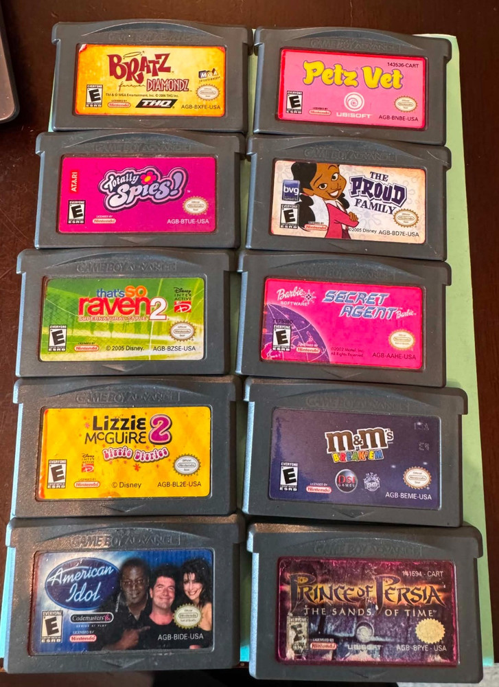 Game Boy Advance Cartridge Game Lot of 10
