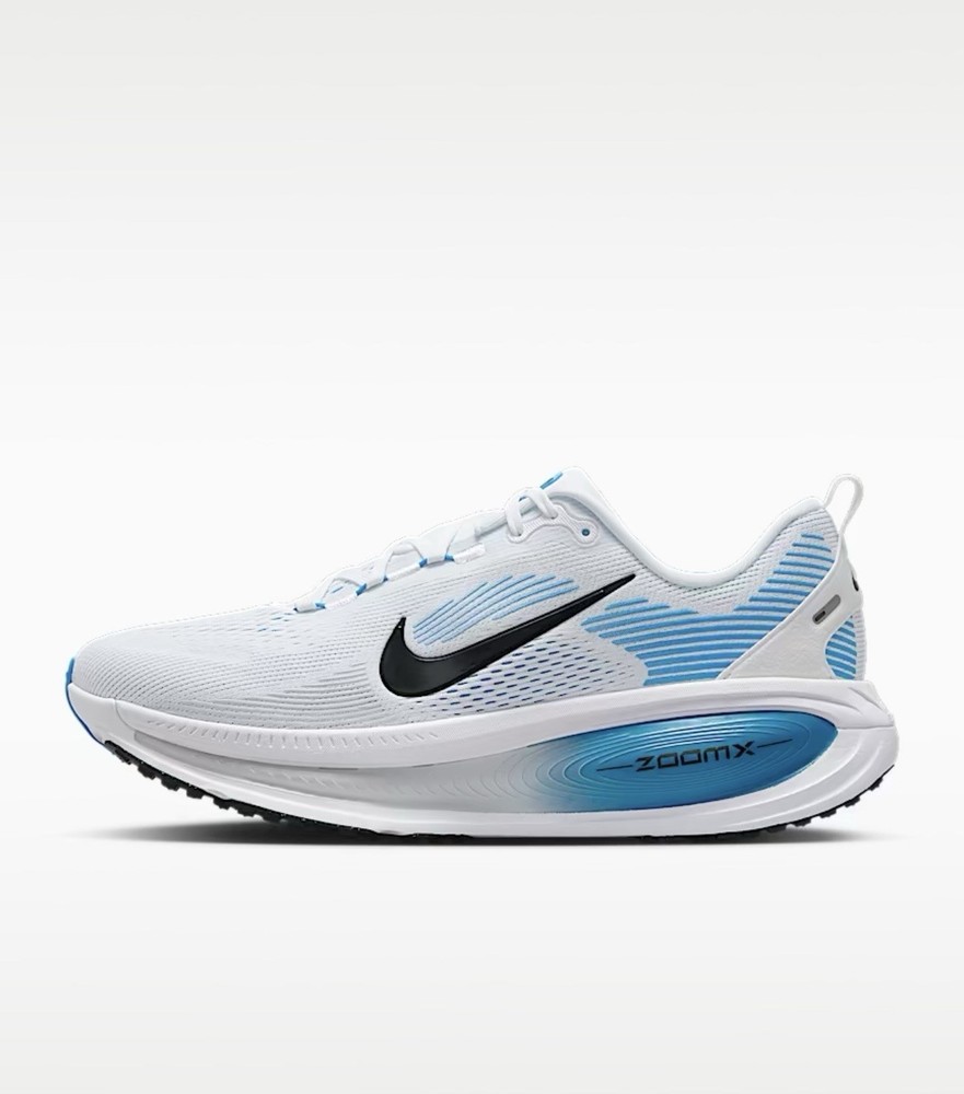 Nike Vomero 18 Mesh White Blue Black Breathable Running Sneakers Low Top WIDE