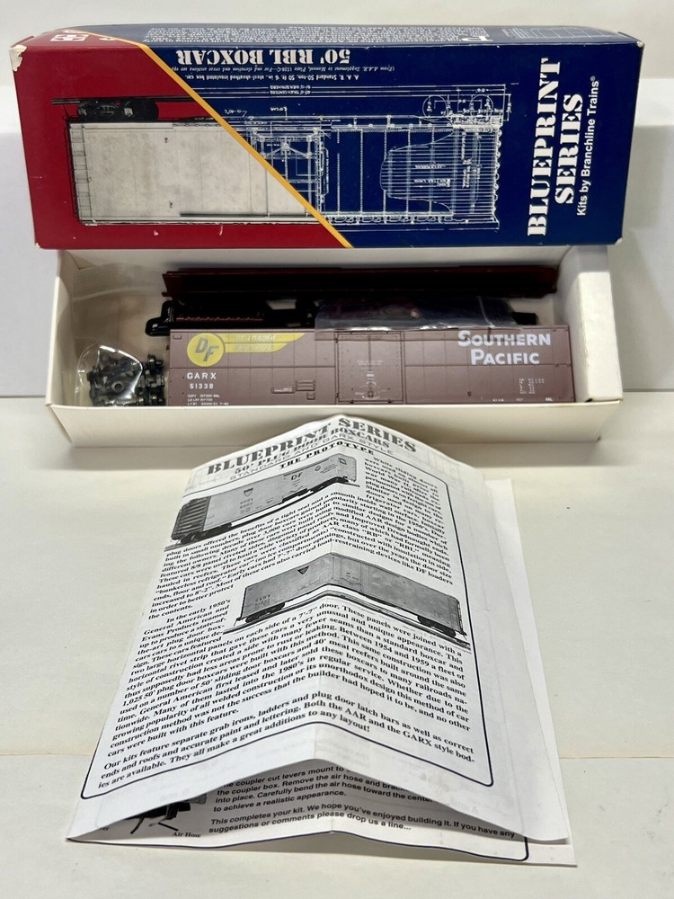 Branchline, Blue Print Series. HO, Kit. SP 50’Plug Door Box Car. GARX#51338