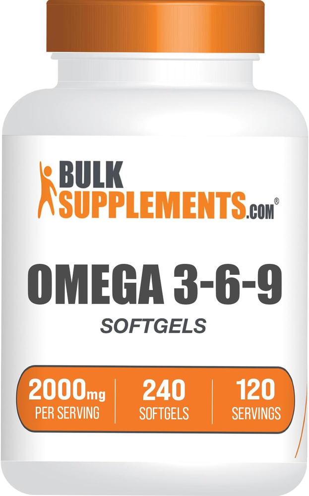 .Com Omega 3-6-9 Softgels - Triple Omega Supplement, with Omega 6 & 9, with Fish