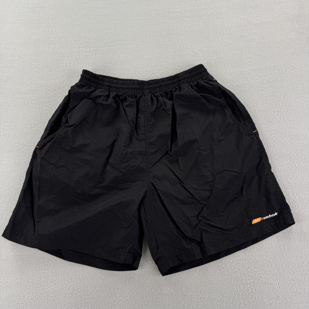 Reebok Shorts Mens XL Athletic Training Nylon Elastic Waist Drawstring Pocket