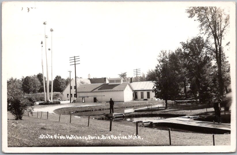BIG RAPIDS, Michigan Real Photo RPPC Postcard 