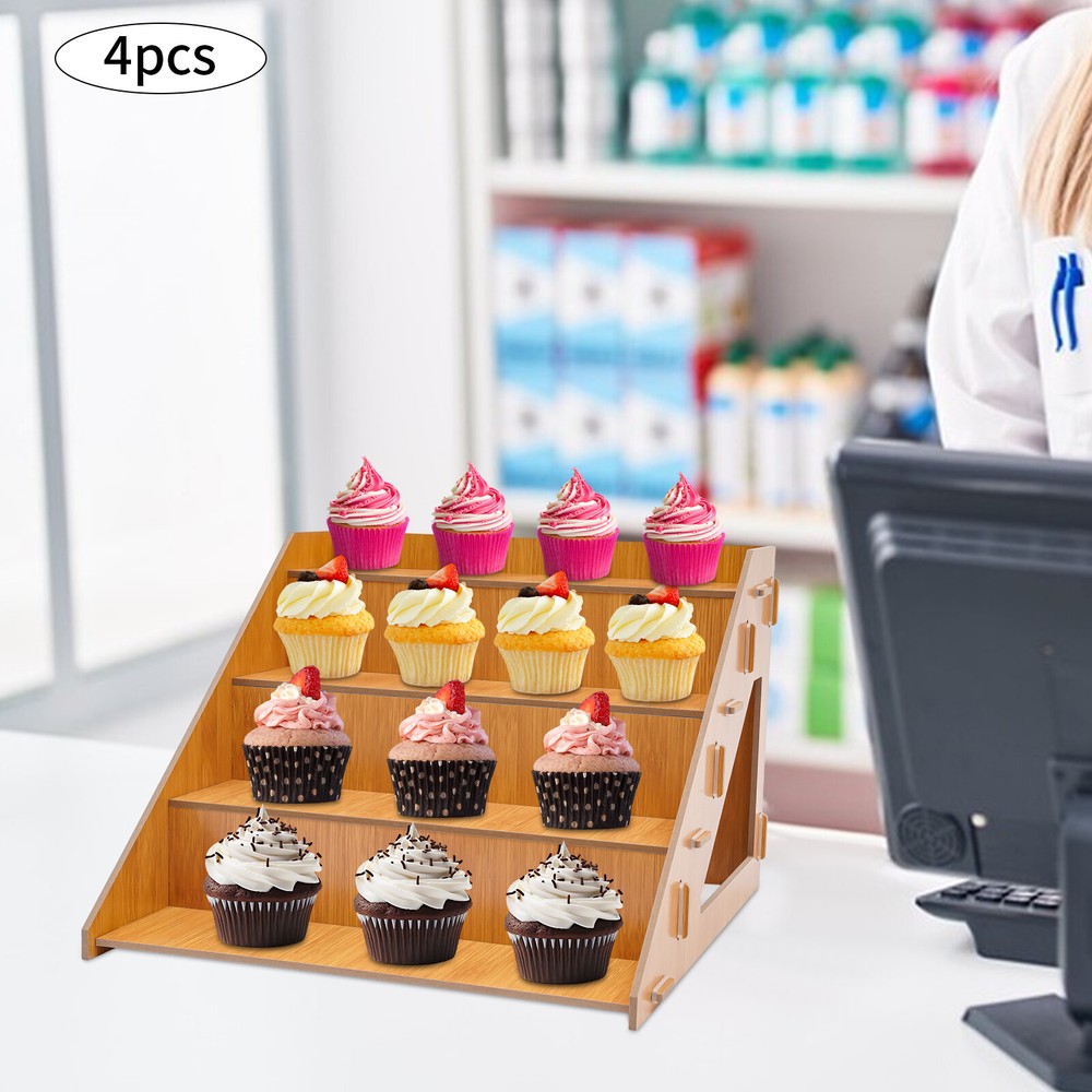 4Tier Retail Display Stand Cake Dessert Display Rack Countertop Display Stand