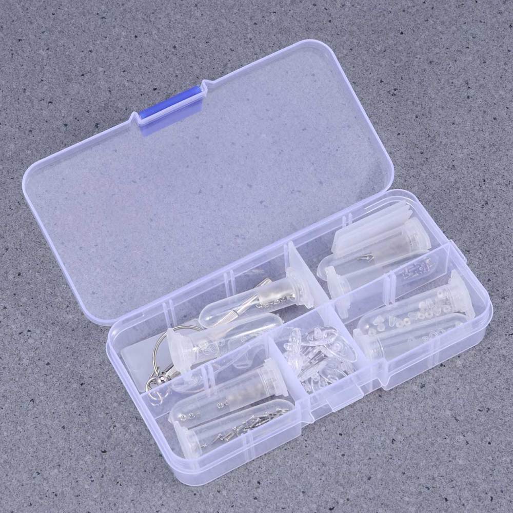 Eyeglasses Sun Glasses Repair Kit Nose Pads Screws Ear Hooks Screwdriver Set