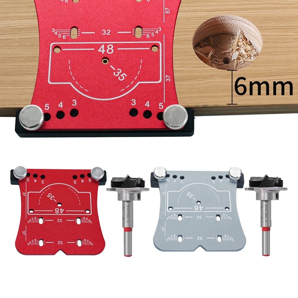 35mm Woodworking Hinge Hole Opener Punch Tool Locator Limiting Frame Mounting