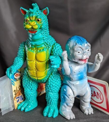 Gabara and Minilla Bullmark Marusan reissue soft vinyl duo pack