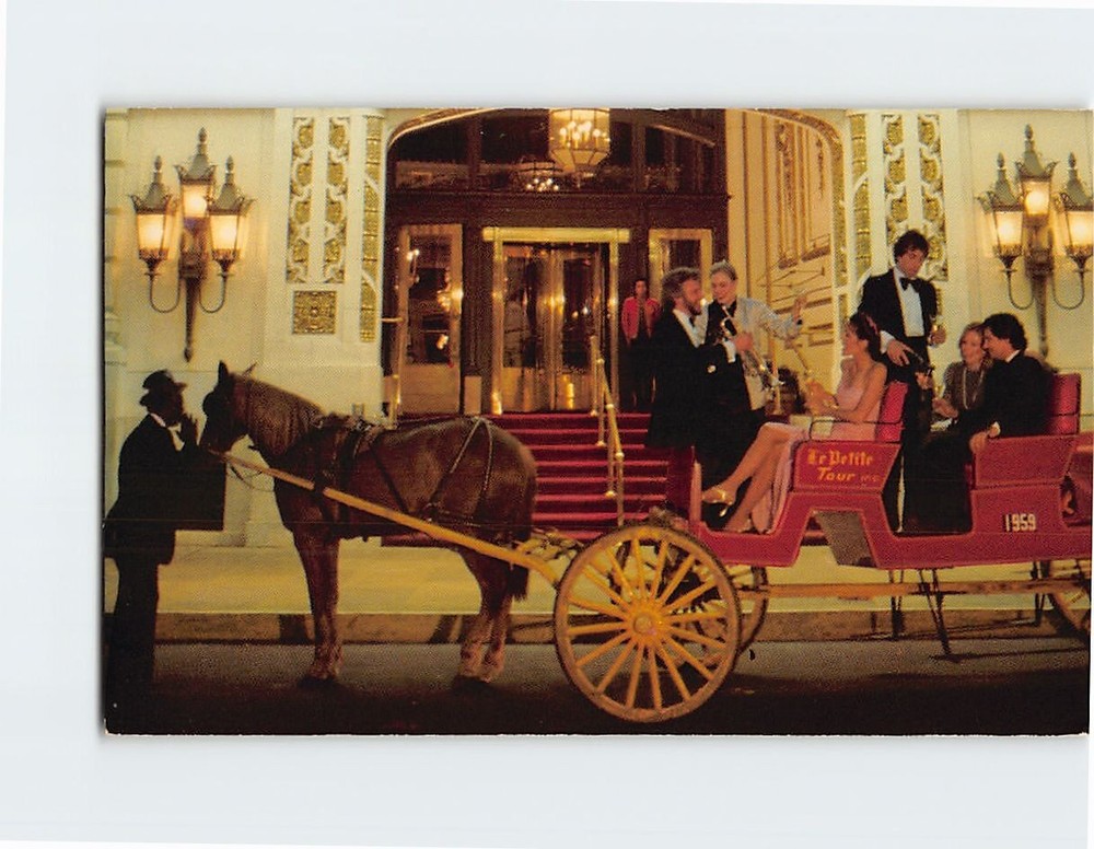 Postcard Horse Carriage Fairmont Hotel New Orleans Louisiana USA