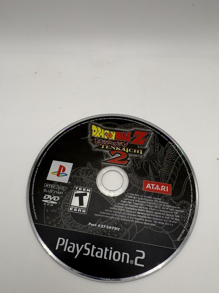 Dragon Ball Z: Budokai Tenkaichi 2 (Sony PlayStation 2, PS2) Disc Only Tested!