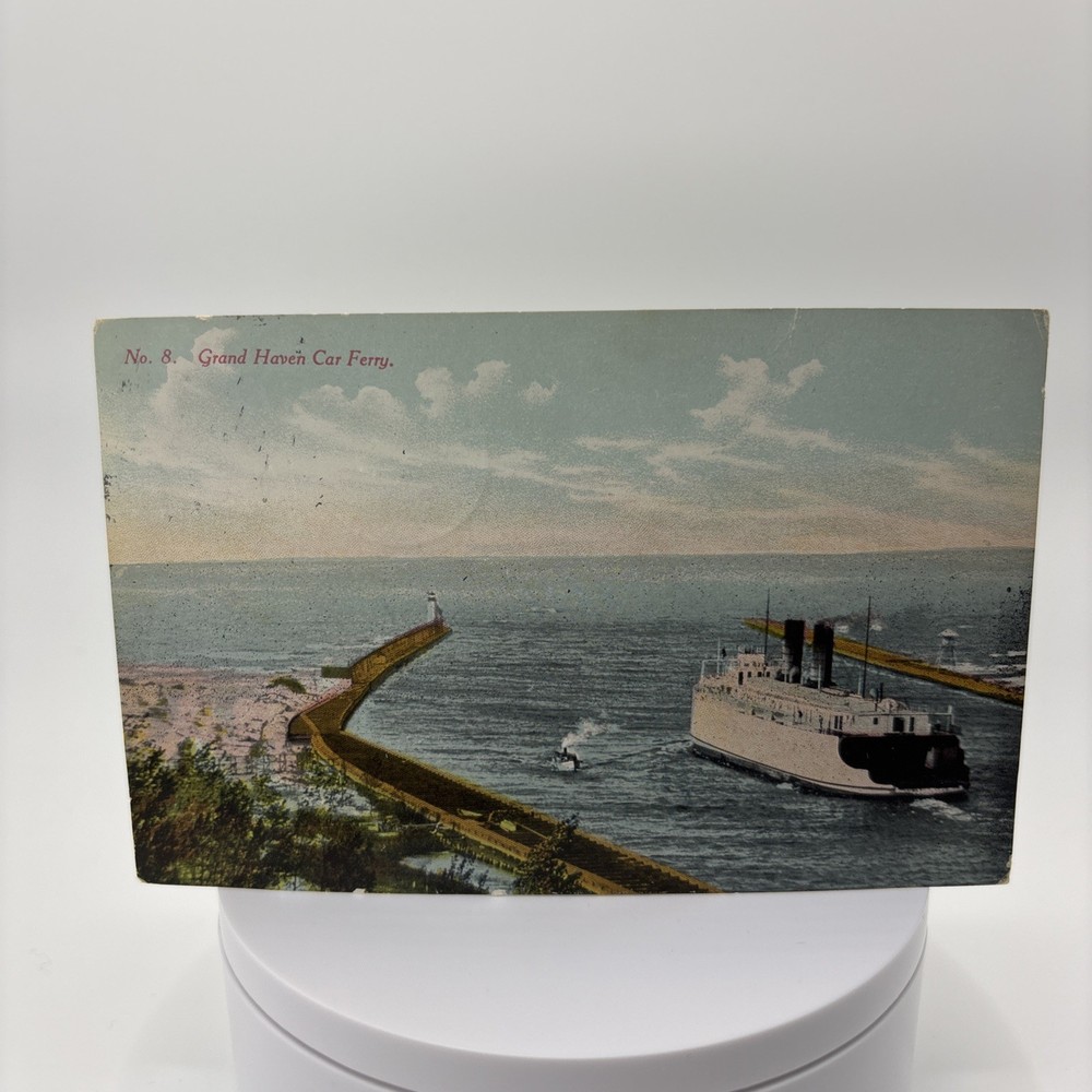 Vintage Grand Haven Michigan Car Ferry No. 8