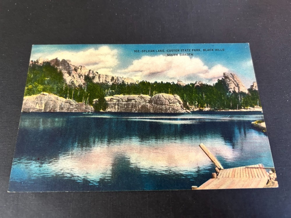 Sylvan Lake Custer State Park Black Hills South Dakota Postcard
