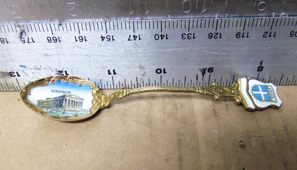 Vintage Acropolis, Greece Decorative Souvenir Spoon