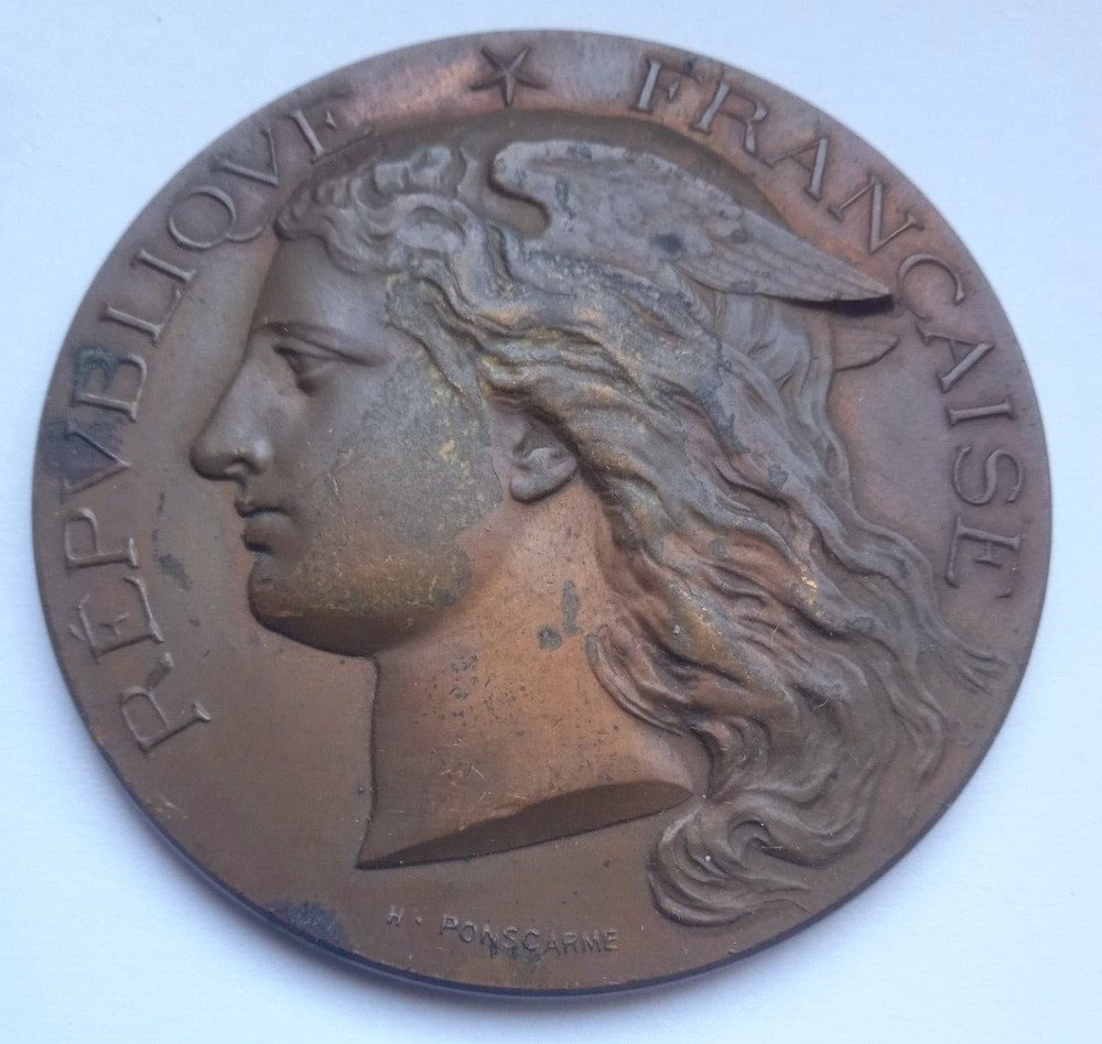 Paris 1890 Bull Breeding Exposition & Contest French Marianne Medal