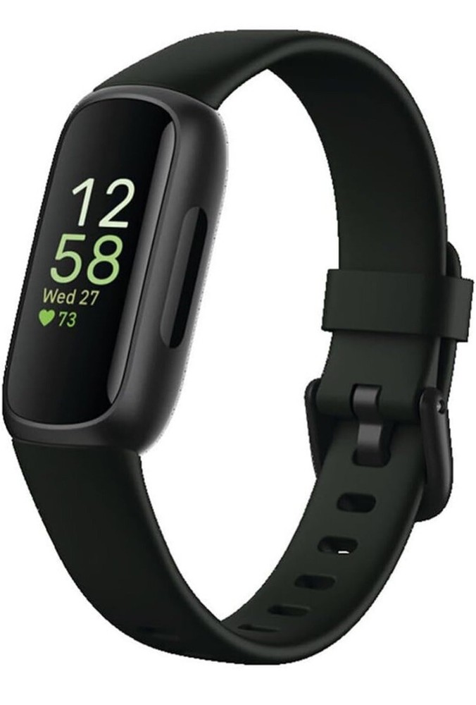 Fitbit Inspire 3 Heart Rate Monitor Health & Fitness Tracker - Black - Open Box