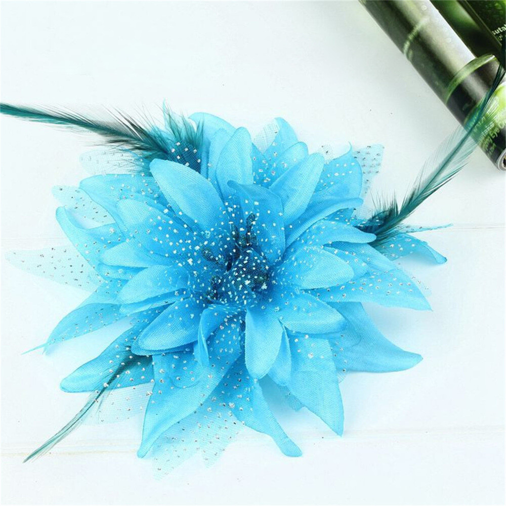 Hawaiian Lily Flower Hair Clips for Women Romantic Side Hairpin Accessories