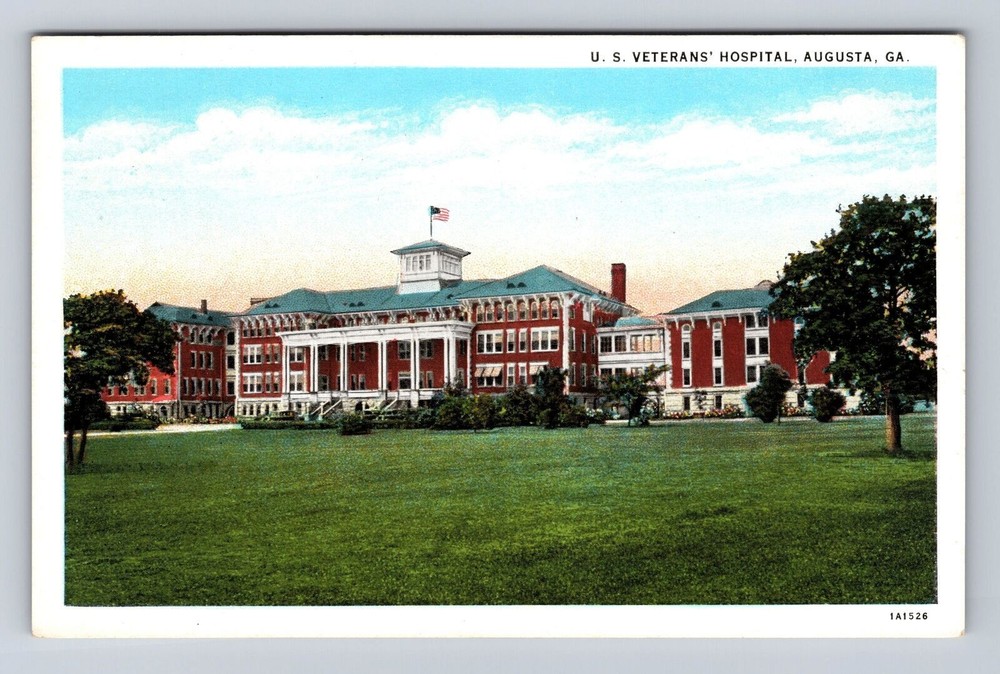 Augusta GA-Georgia, United States Veterans Hospital, Antique, Vintage Postcard