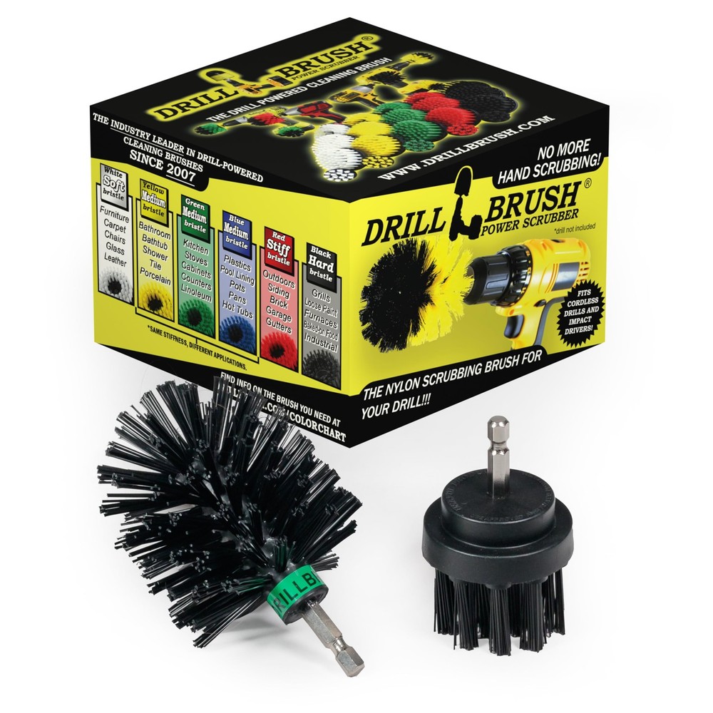Heavy-Duty Nylon Grill Brush for BBQ Cleaning Rust Removal