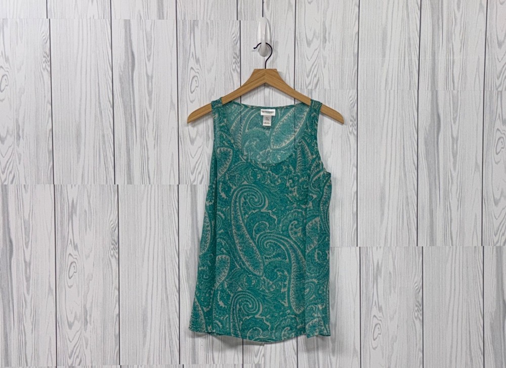 Motherhood Maternity top womens size small sleeveless floral patterned blouse