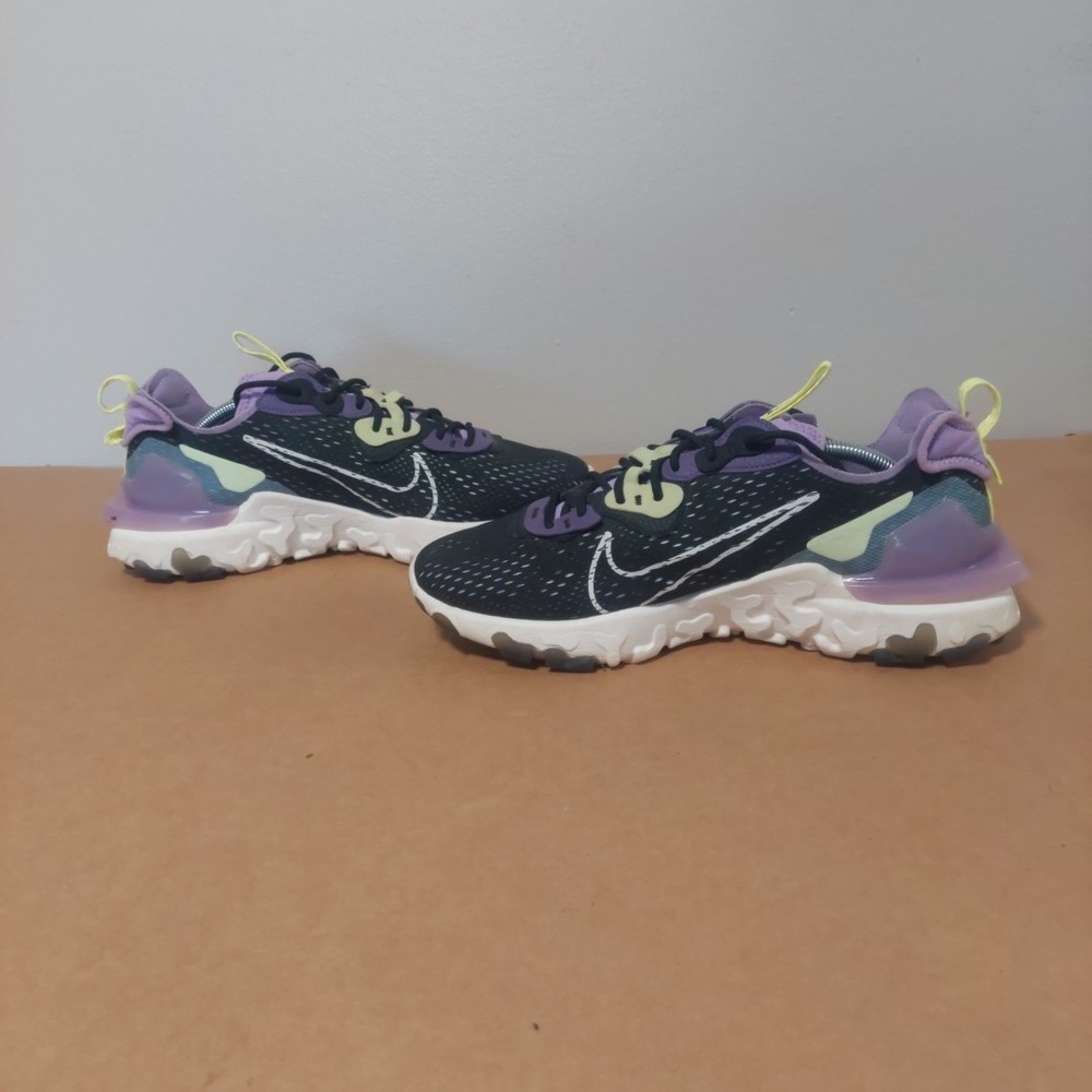 Nike React Vision D/MS/X Black Purple Sail (CD4373-002)Sneakers Mens Size 11.5