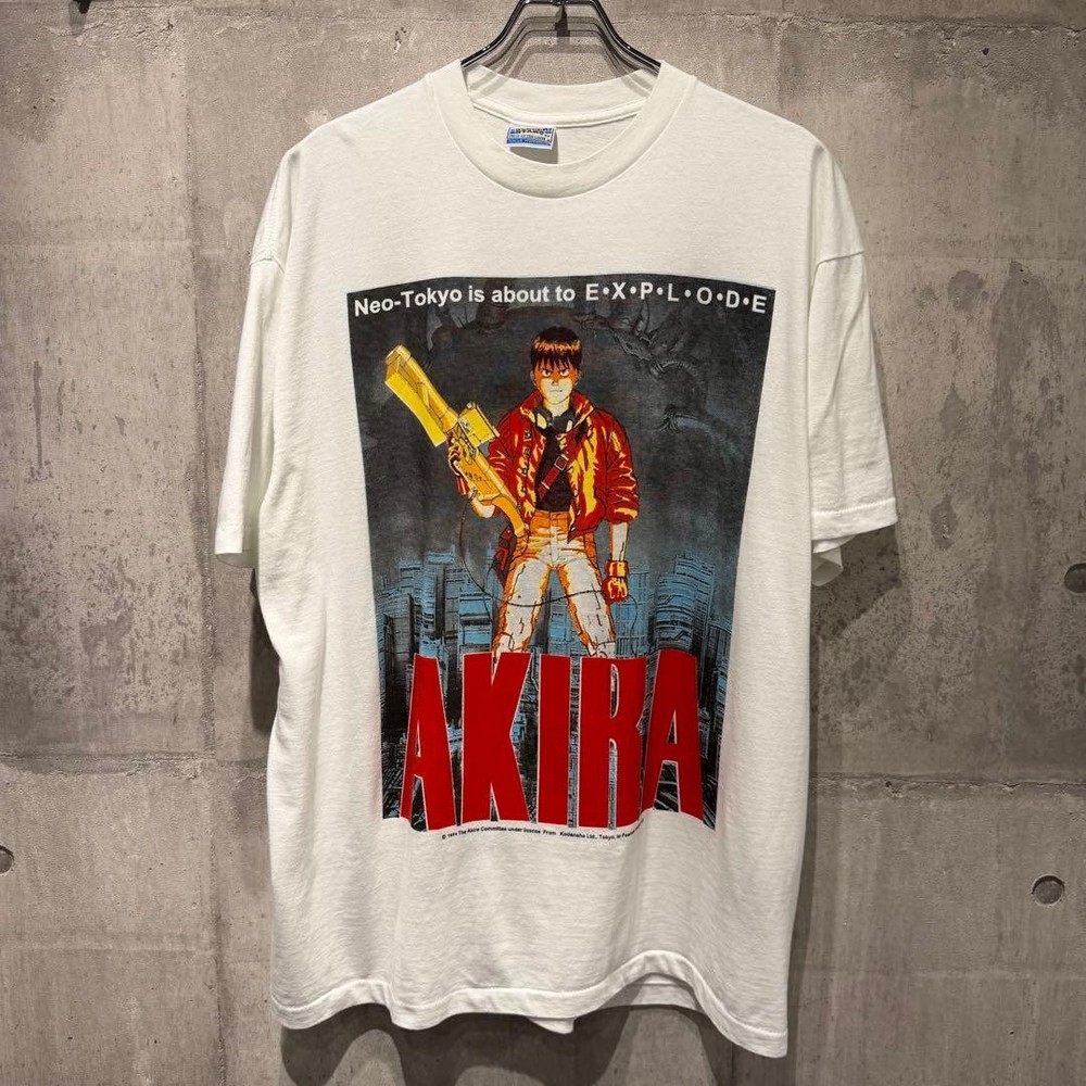 Vintage 90s Akira Anime Graphic T Shirt  Rare white XL