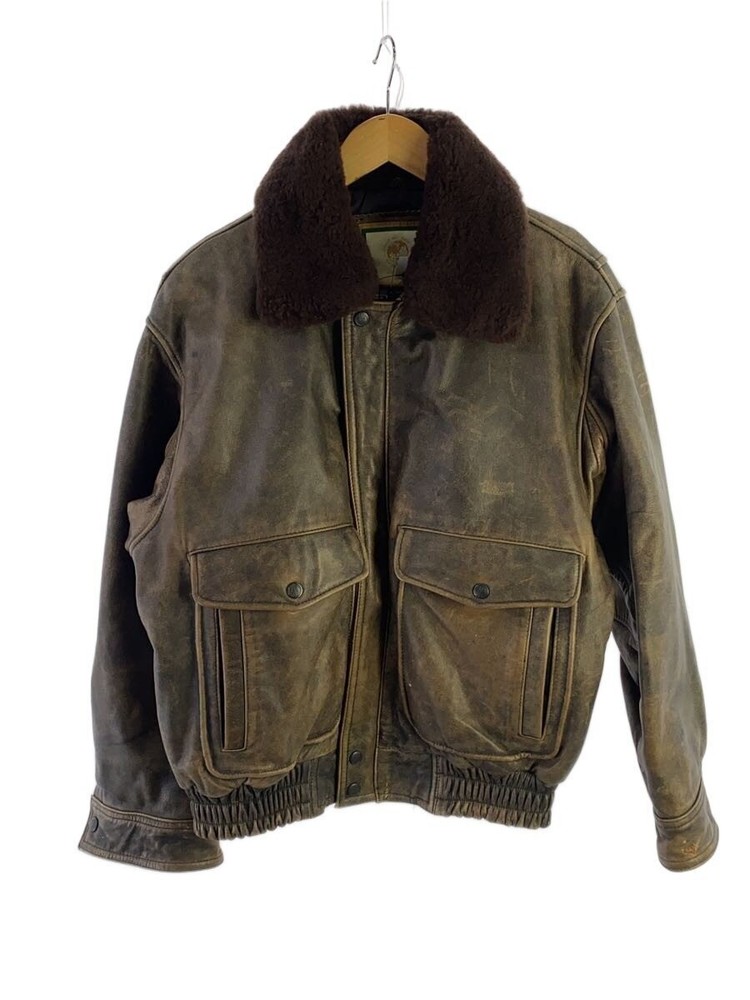Leather Jacket Blouson/Ll/Cowhide/Brw/Plain 3502