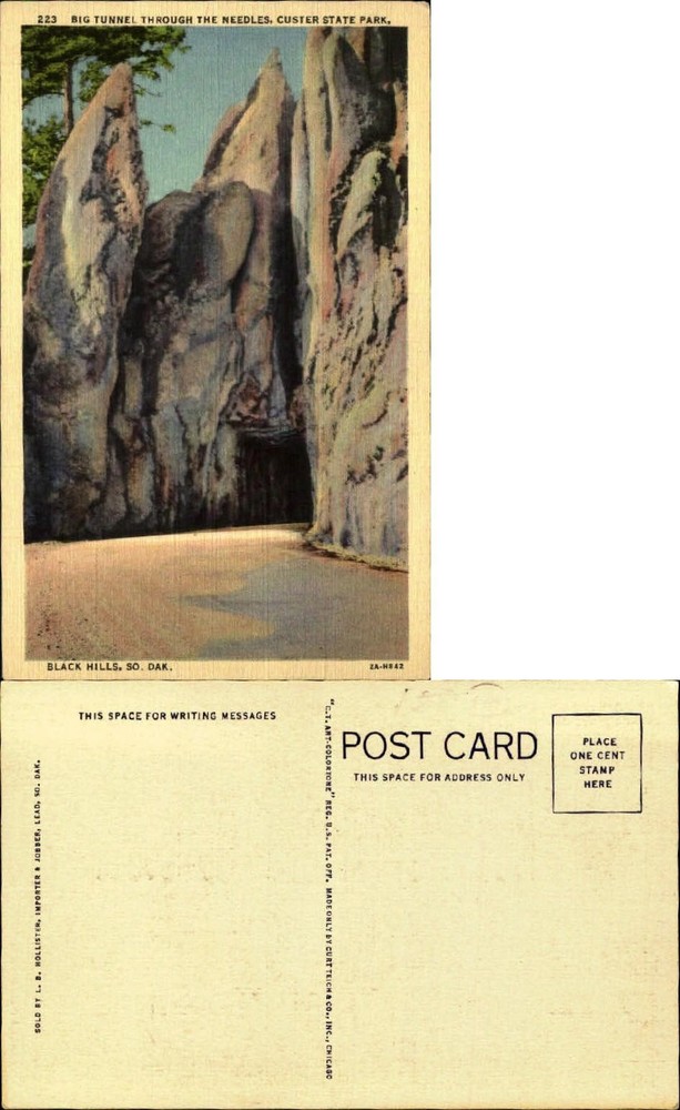 Big Tunnel through Needles Custer State Park Black Hills South Dakota SC 1930s