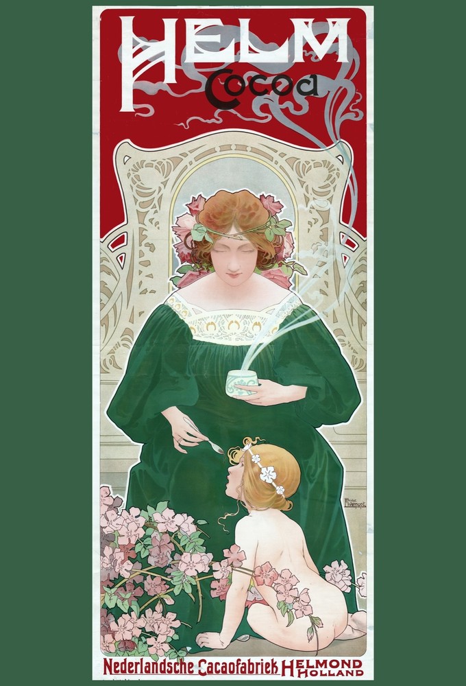 Helm Nouveau Decorative Poster. Fine Graphic Art. Wall Interior Design. 2299