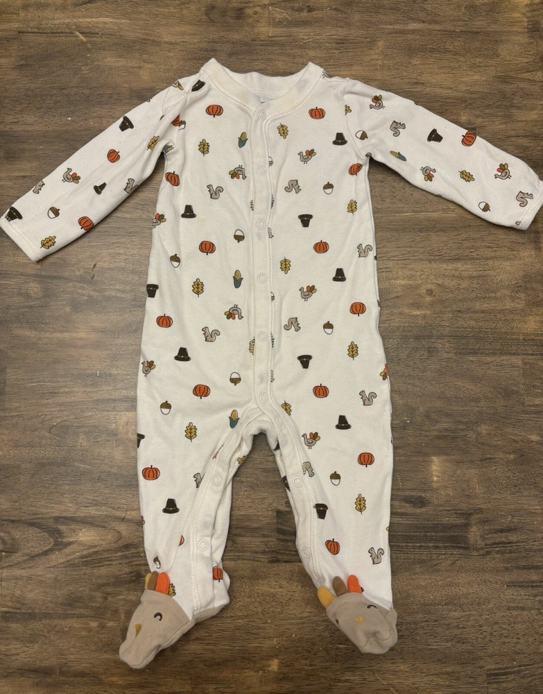Carter's Thanksgiving One Piece pajama Unisex