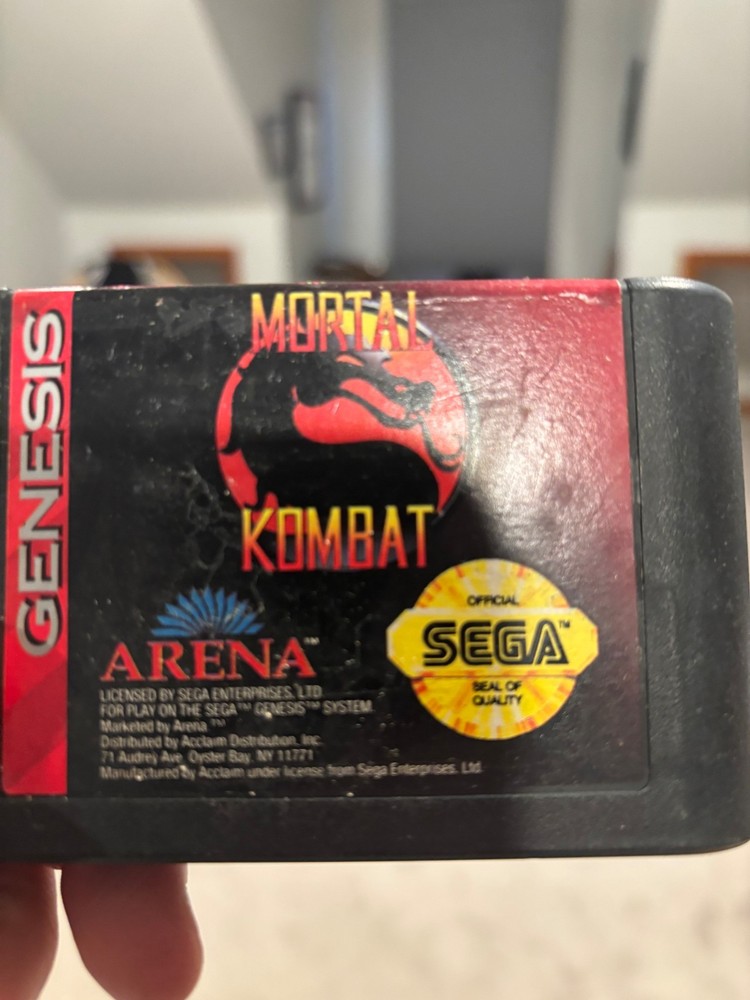 Mortal Kombat (Sega Genesis, 1993) Without game case. Very good condition