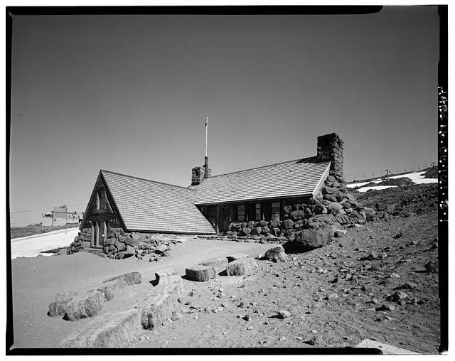 1. GENERAL VIEW, SOUTH (FRONT), LOOKING NORTHWEST - Timberline Lodge, Silcox