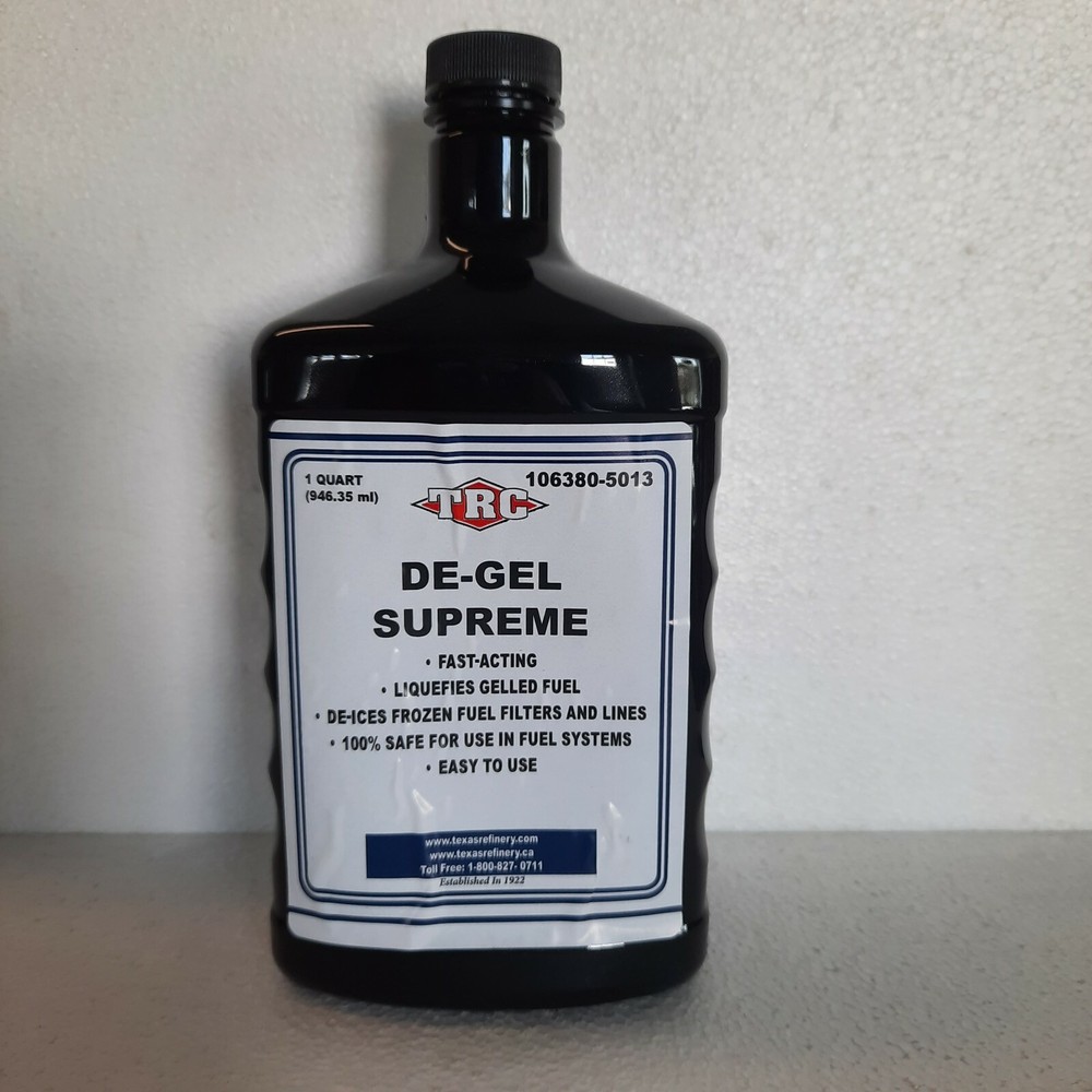 Trc texas refinery De-Gel Supreme quart fuel treatment for gelled fuel